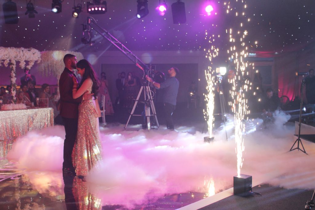 First Dance for a Wedding with Dry Ice and Sparkular at Syon Park, London