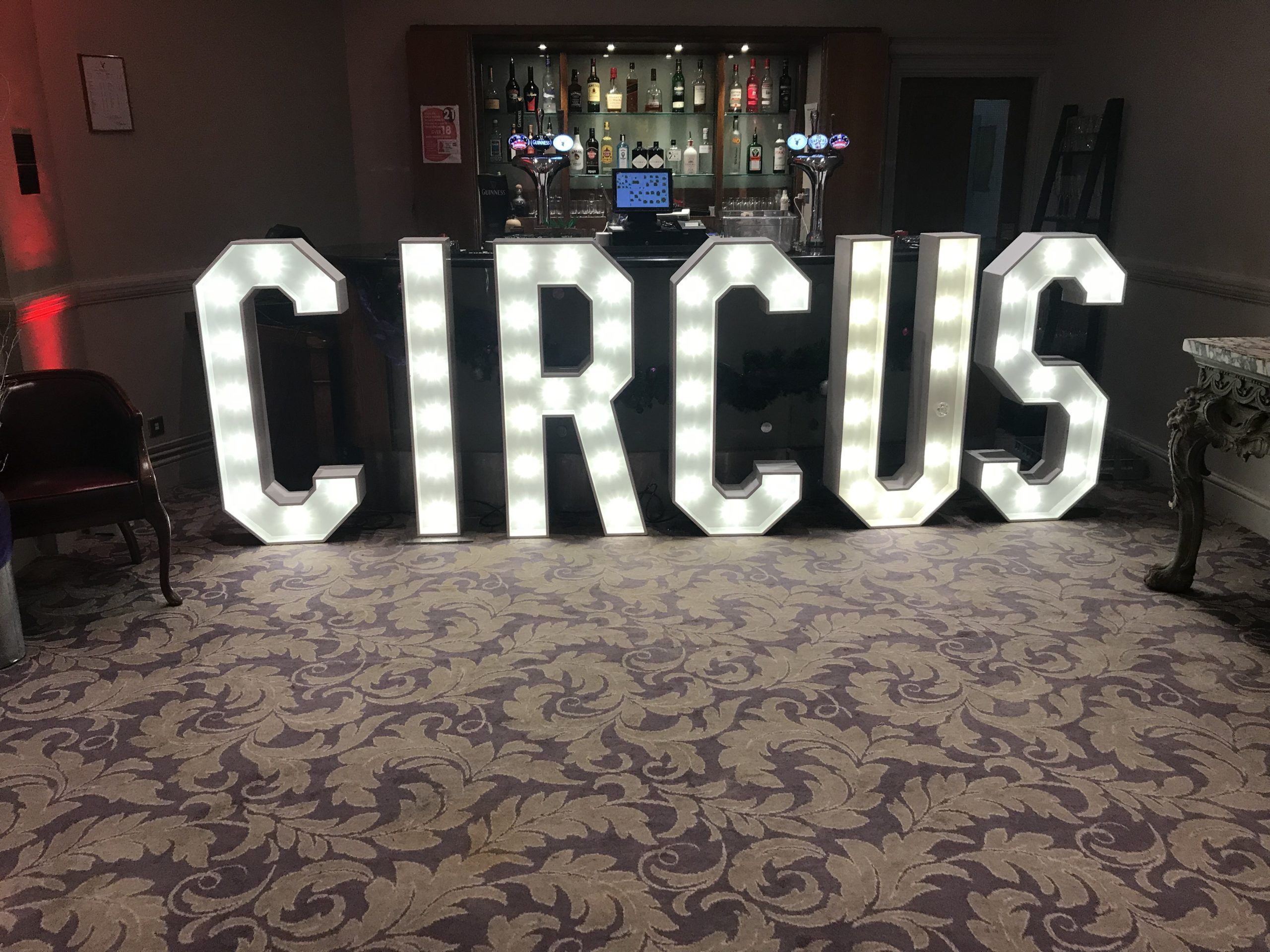 Circus Light Up LED Letters